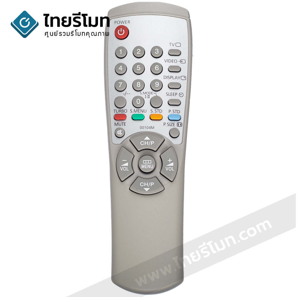 รีโมททีวี Samsung รุ่น00104M ปุ่มเต็ม*แทนได้หลายรุ่นสมบูรณ์* กดดูรายละเอียดสินค้า