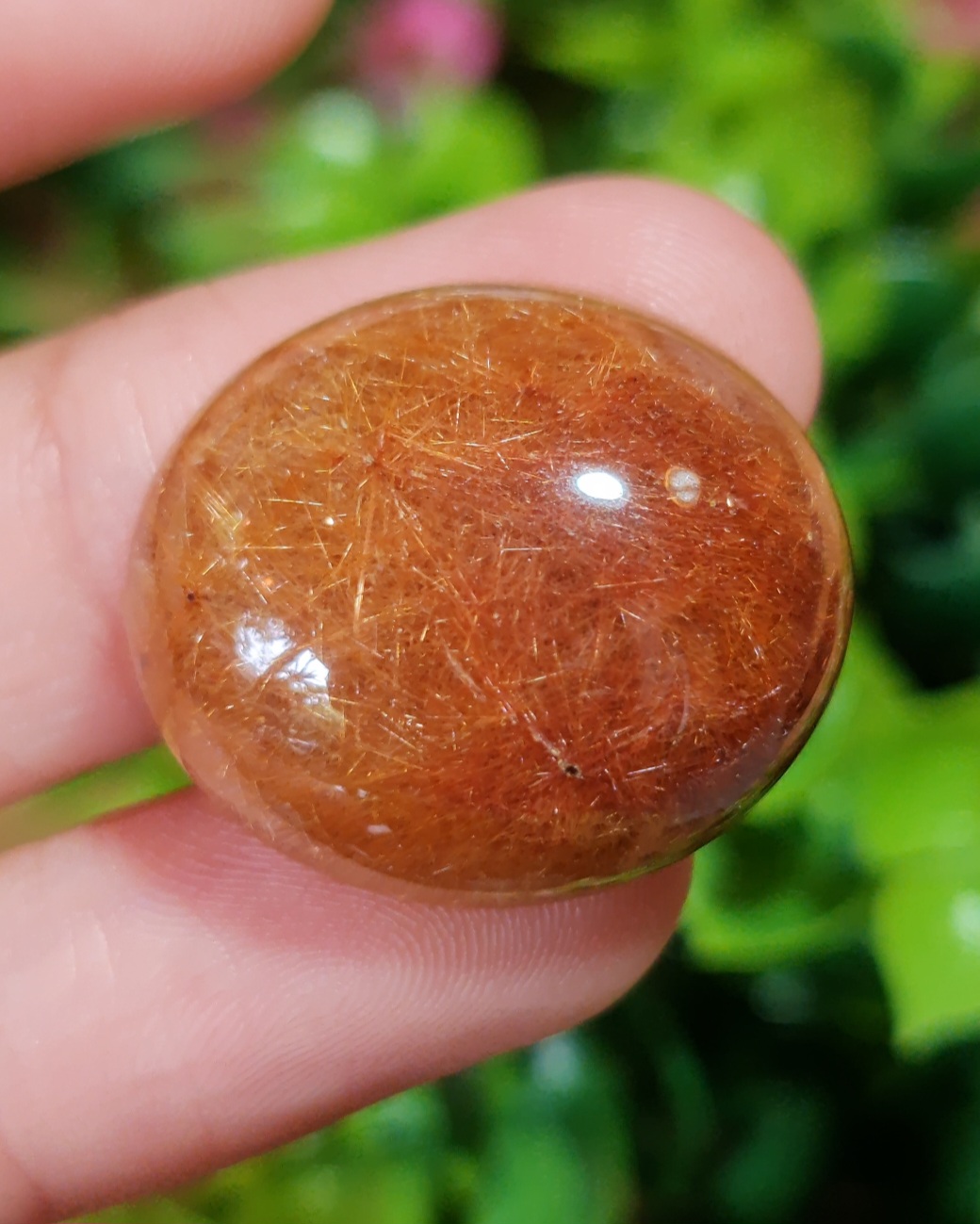 ไหมทอง ควอตซ์ Golden Rutilated Quartz 46.22 กะรัต Cts. พลอยแท้ อัญมณีมงคลประจําวันเกิด เครื่องประดับพลอย