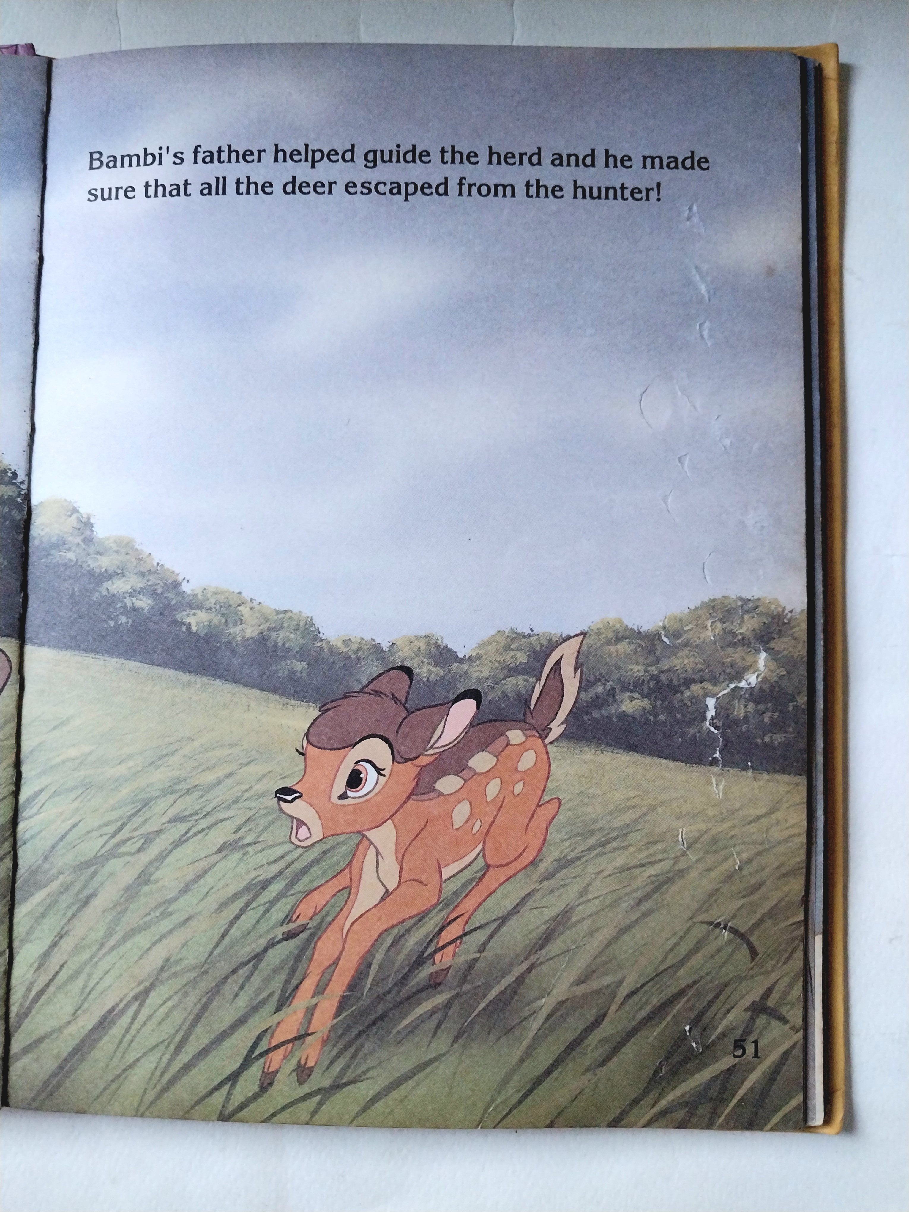 มีหลายภาพ*** มีตำหนิทั้งเล่ม โปรดดูทุกภาพ, หนังสือปกแข็งภาพสวยเรื่องราวน่ารัก** ภาษาอังกฤษ แบมบี้ Bambi จากดิสนีย์ Memorable Movie Stories