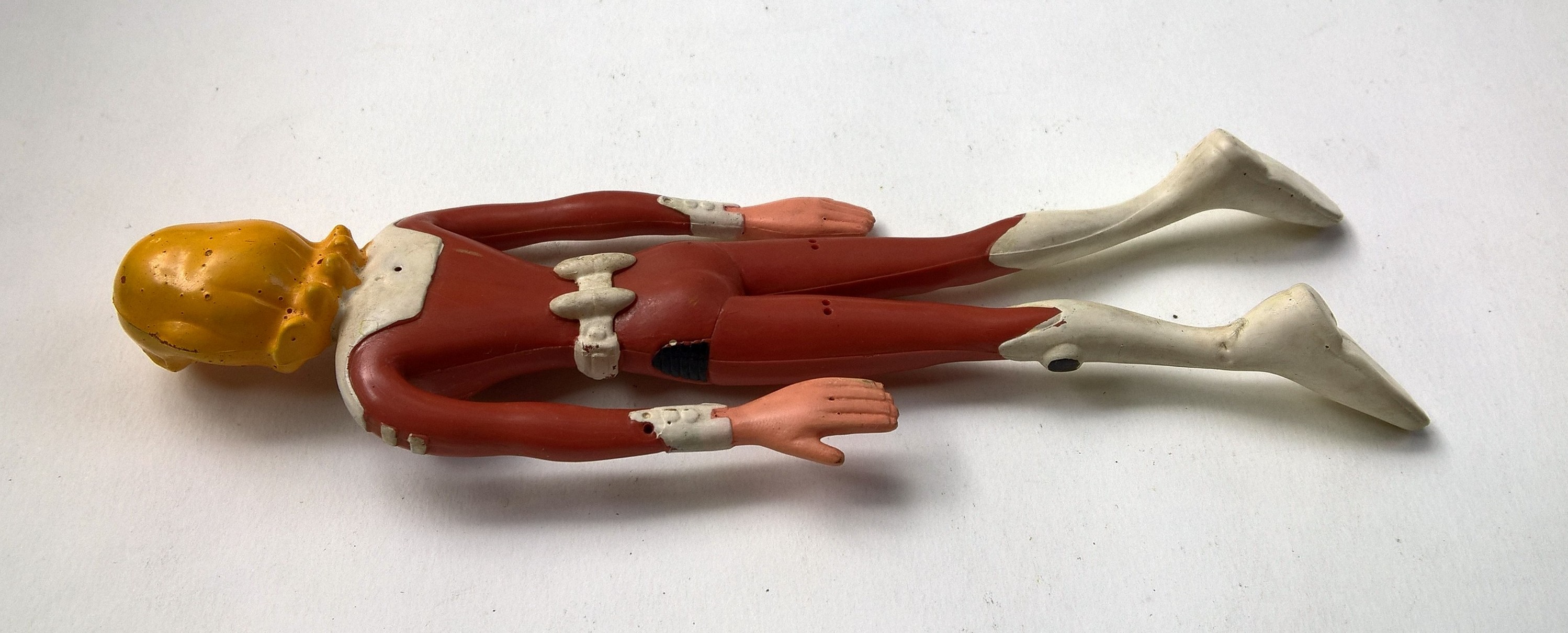 ของสะสม ตุ๊กตายางดัด ชุด กัปตันฟิวเจอร์ 2 ตัว :กับตันฟิวเจอร์ (captain Future) และ โจน เรนเดล (Joan Randall) ขนาตามภาพ