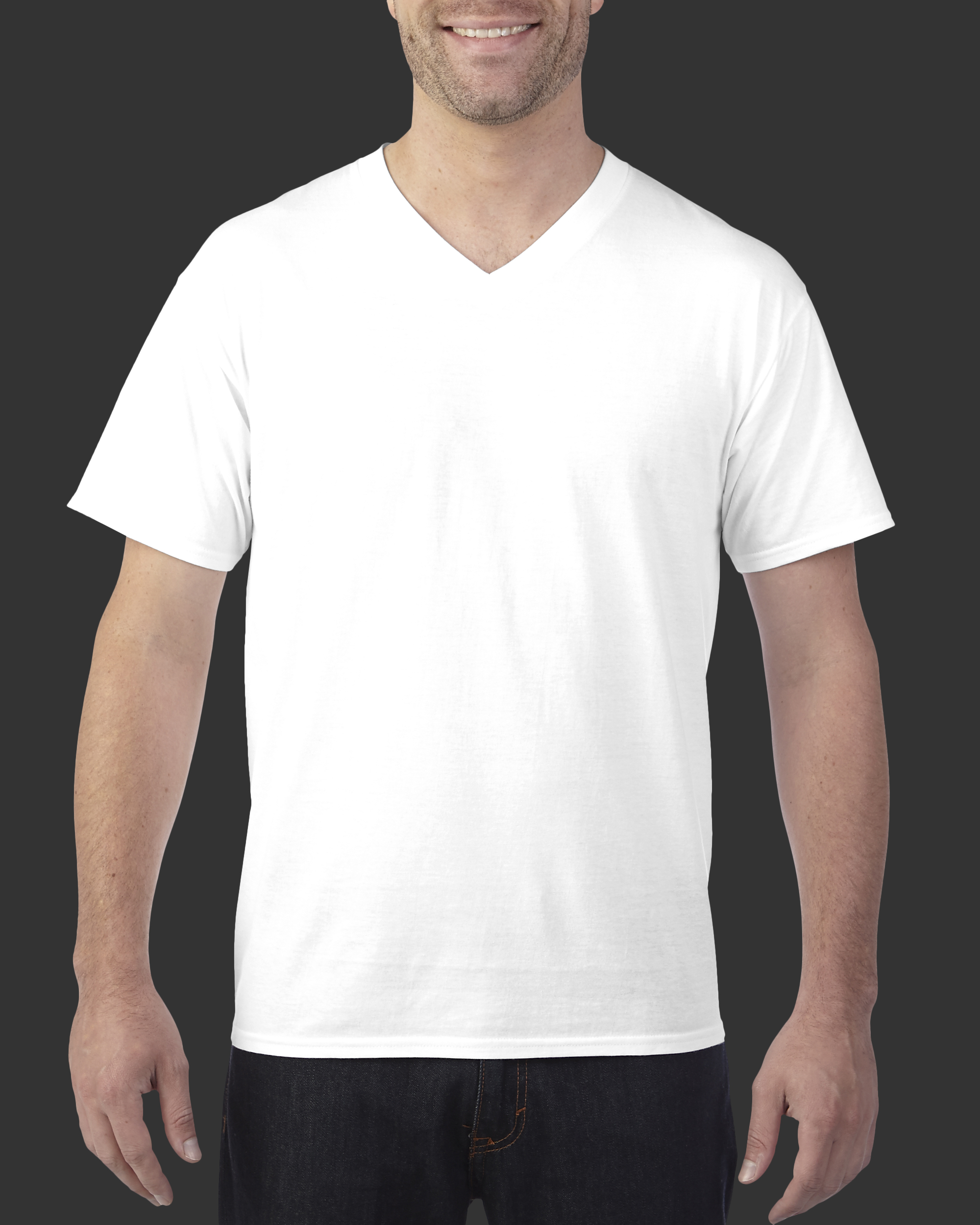 เสื้อยืด GILDAN 63V00 ซอฟสไตล์ คอวี