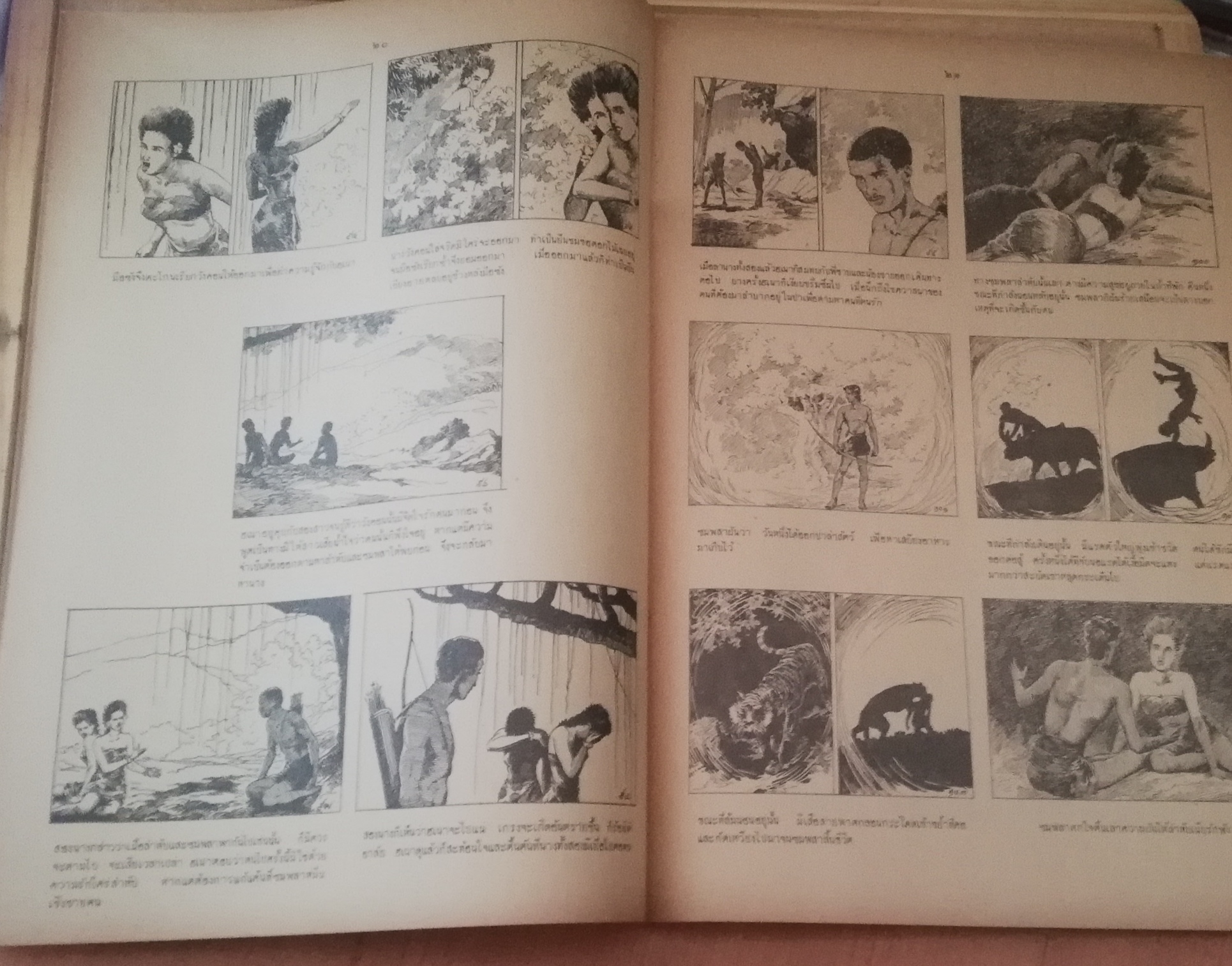 หนังสือภาพ เรื่อง เงาะป่า ลายเส้น ครู เหม เวชกร หนังสือมือ1เก่าเก็บ