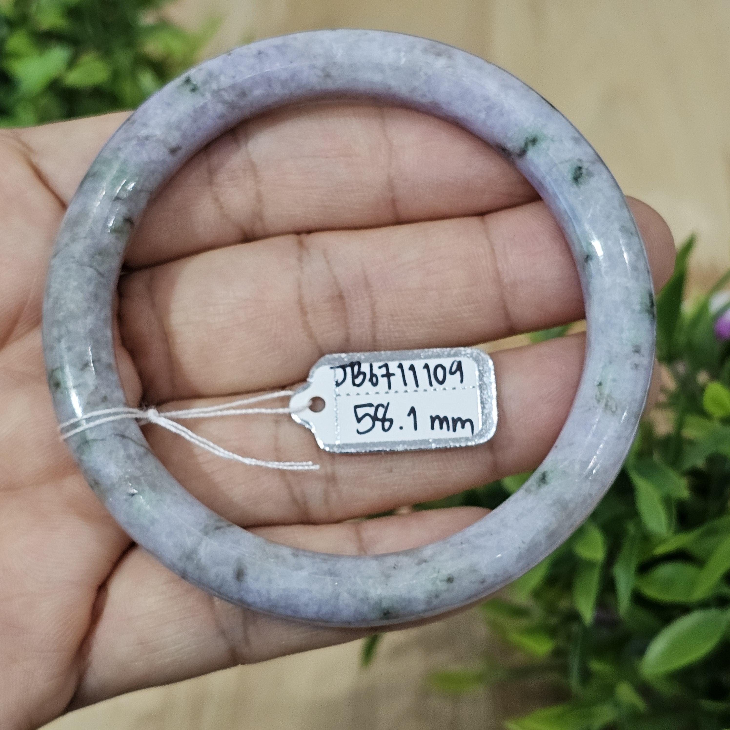 JB6711109 หยก พม่า แท้ Jade กำไลหยก 58.1 มม. (Jadeite bracelet) พม่า (Myanmar)