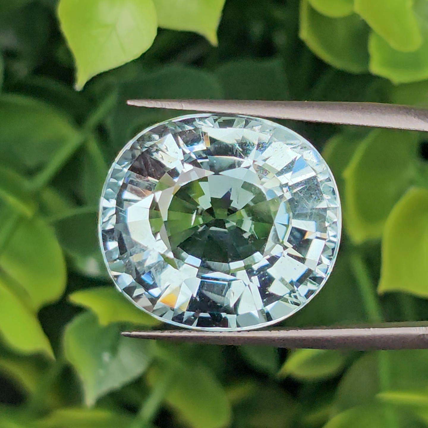 พลอย อความารีน Aquamarine 18.39 กะรัต (Cts.) พลอยแท้ อัญมณีมงคลประจําวันเกิด เครื่องประดับพลอย