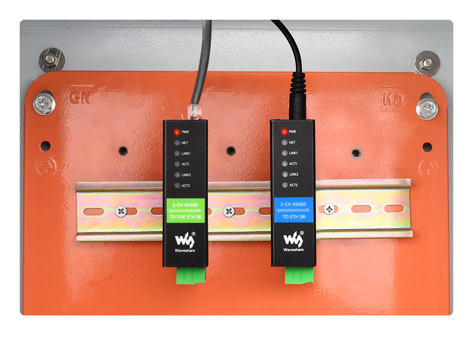 2-Ch RS485 to RJ45 Ethernet Serial Server