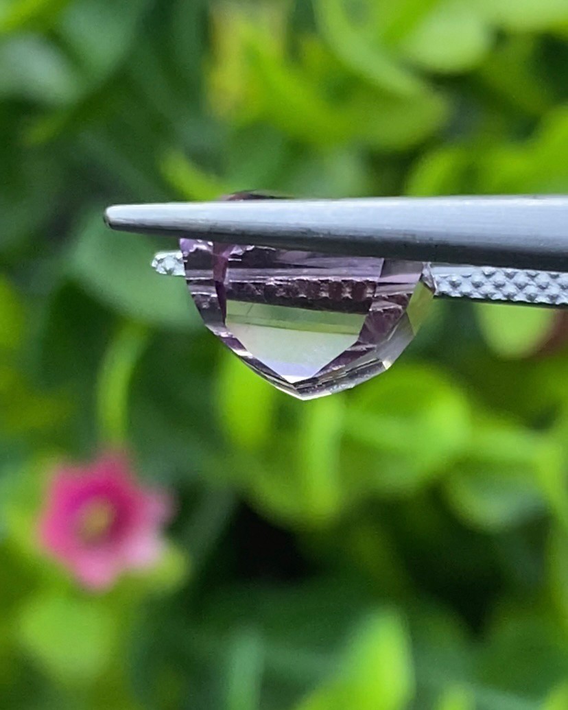 พลอย อเมทริน Natural Ametrine 3.97 กะรัต (Cts.) พลอยแท้ อัญมณีมงคลประจําวันเกิด เครื่องประดับพลอย