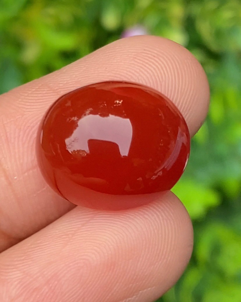 พลอย โมรา Natural Chalcedony 11.80 กะรัต (Cts.) พลอยแท้ อัญมณีมงคลประจําวันเกิด เครื่องประดับพลอย