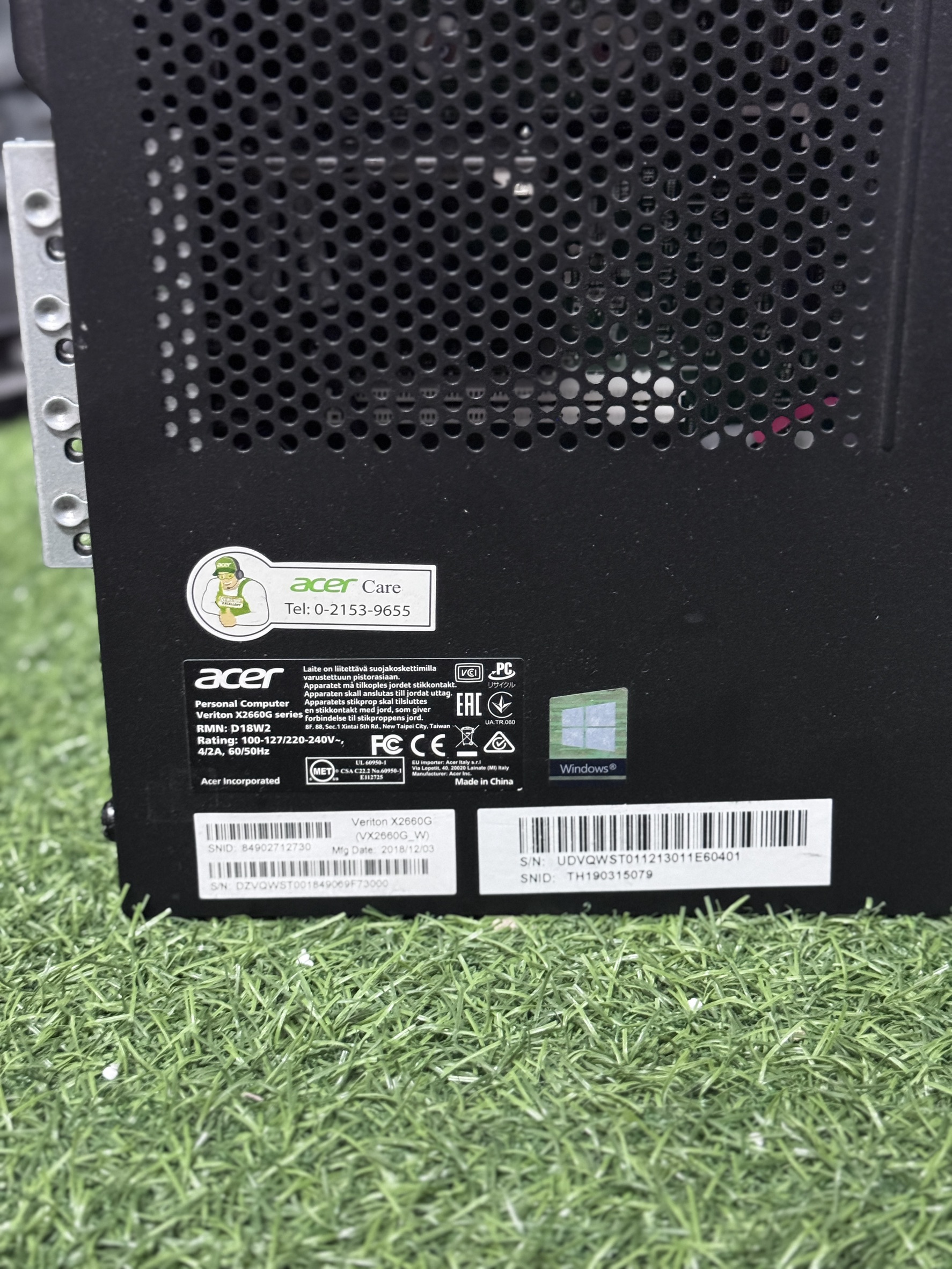 PC Acer Veriton X2660G Intel Core i5-6500 Ram 8 GB SSD 120 GB