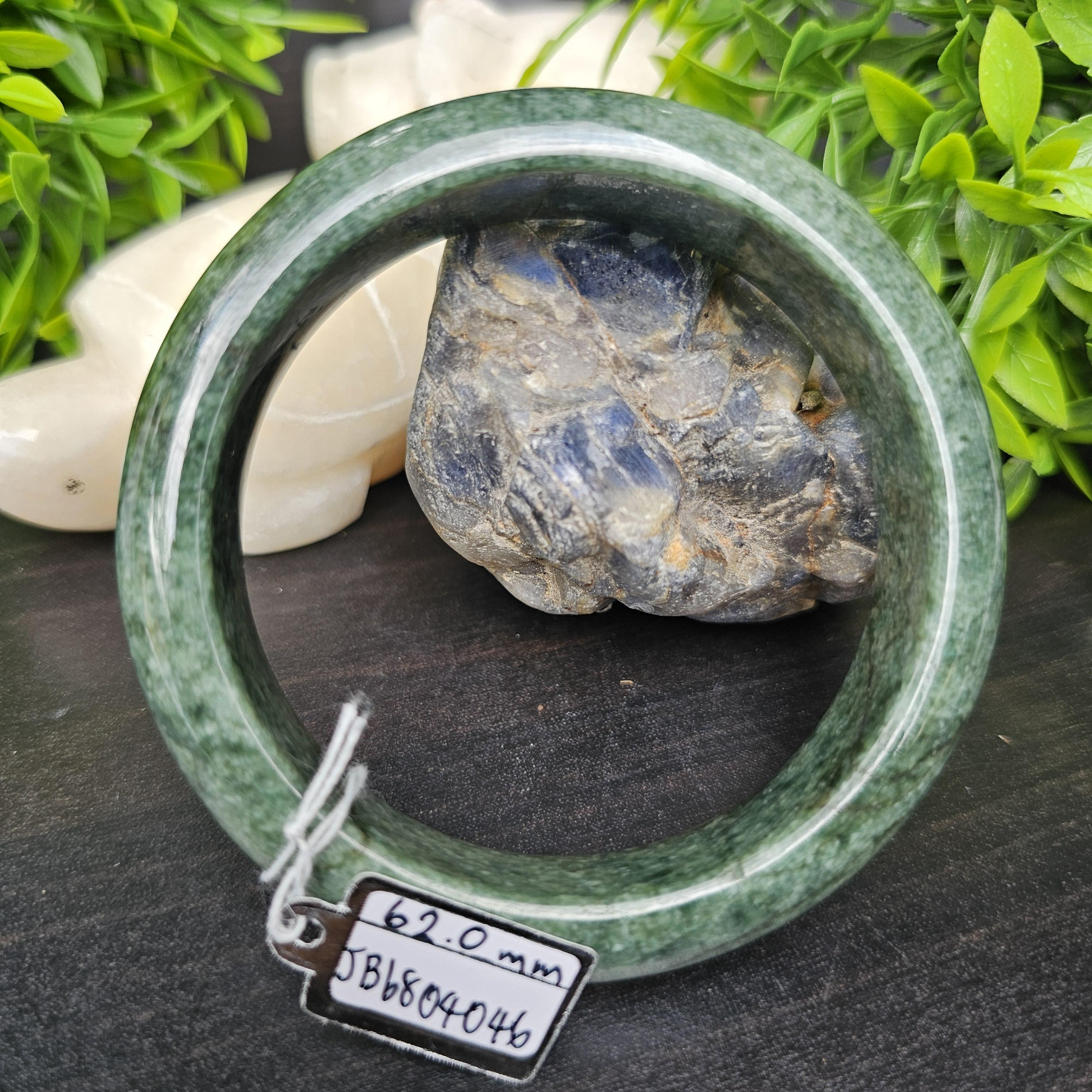 JB6804046 หยก พม่า แท้ Jade กำไลหยก 62.0 มม. (Jadeite bracelet) พม่า (Myanmar)