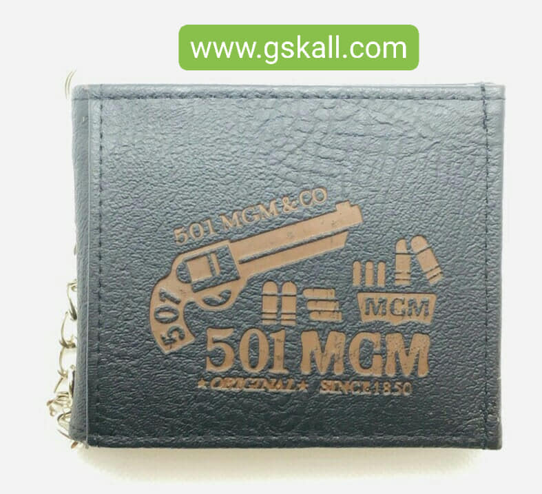 กระเป๋าหนังเทียมคาวบอย พร้อมสร้อยคล้องเข็มขัด