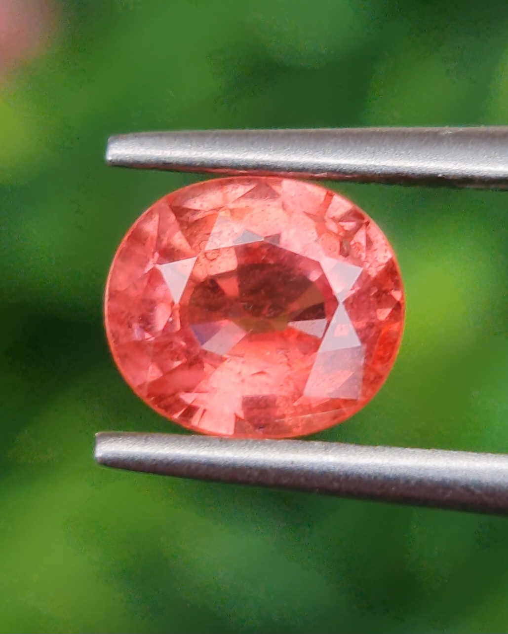 พลอย ออเรนจ์ แซฟไฟร์ Orange Sapphire 1.30 กะรัต (Cts.) พลอยแท้ อัญมณีมงคลประจําวันเกิด เครื่องประดับพลอย