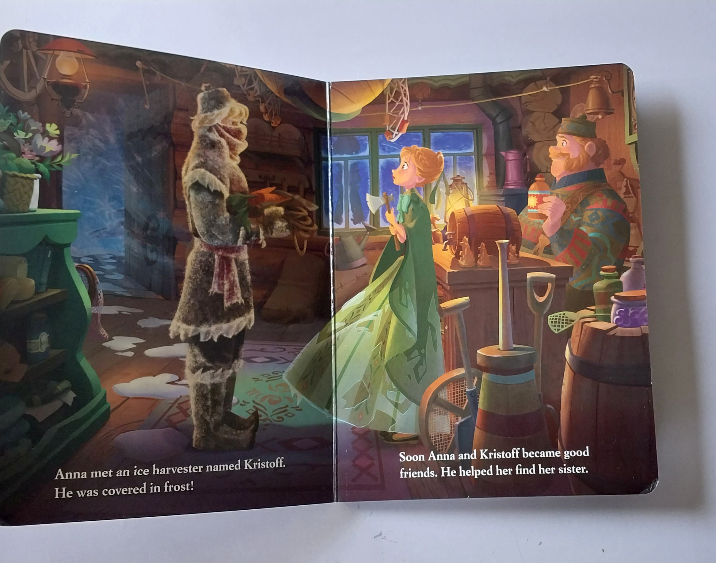 มีหลายภาพ,เจ้าหญิงแอนนา โฟรเซ่น,หนังสือนิทานปกแข็งภาษาอังกฤษ กระดาษแข็งทุกหน้า ขนาด 19ซม. -มือ1 ปกหลังมุมล่างมีรอยลอกเล็กน้อย Disney, Frozen Anna ปีที่พิมพ์ 2014