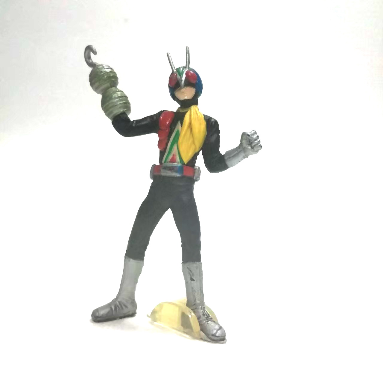 ขนาด3นิ้ว กาชาปอง ไรเดอร์แมน ชุดแรก ขนาดตามรูป มือสองของครบ ***มีรอยกาวบางส่วน มีฐานน้ำแข็ง