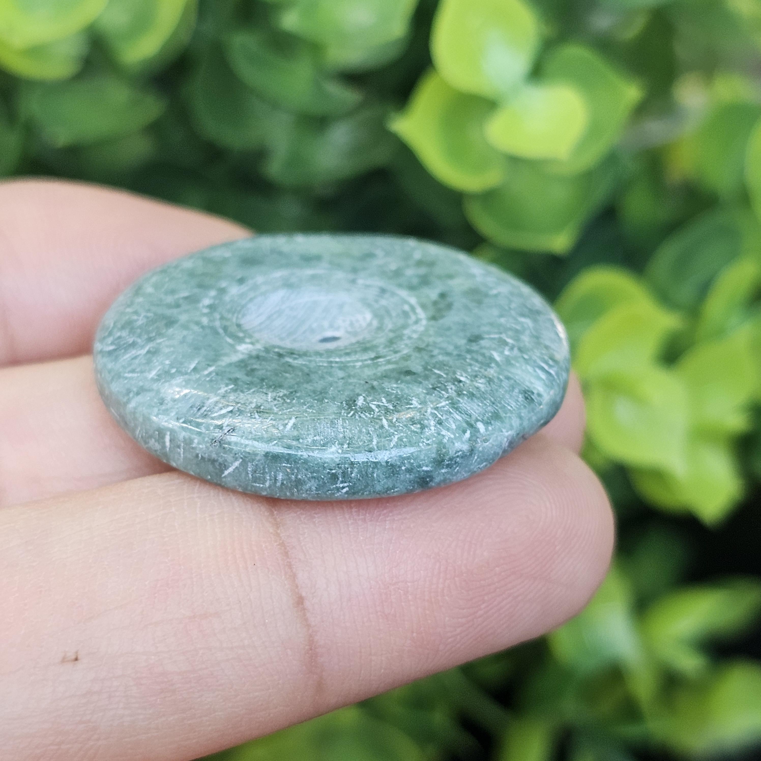 หยก พม่า แท้ Jade จี้โดนัทหยก (Bi-dise jadeite) พม่า (Myanmar) 49.35 กะรัต (Cts.)