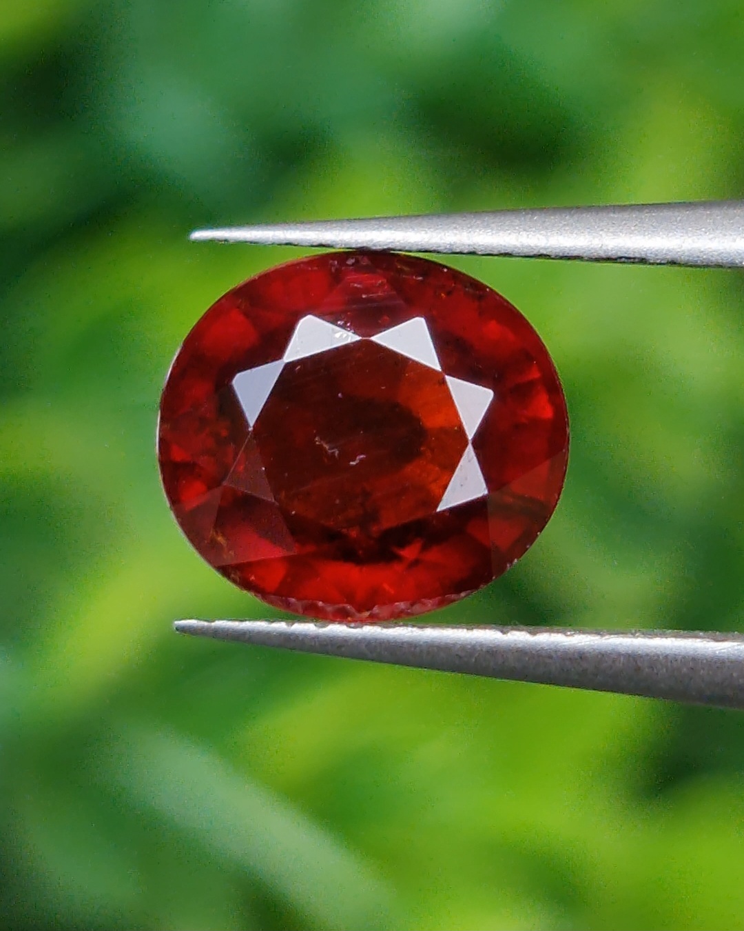 พลอย สเปสซาร์ไทต์ Spessartite Garnet 2.90 กะรัต Cts. พลอยแท้ อัญมณีมงคลประจําวันเกิด เครื่องประดับพลอย