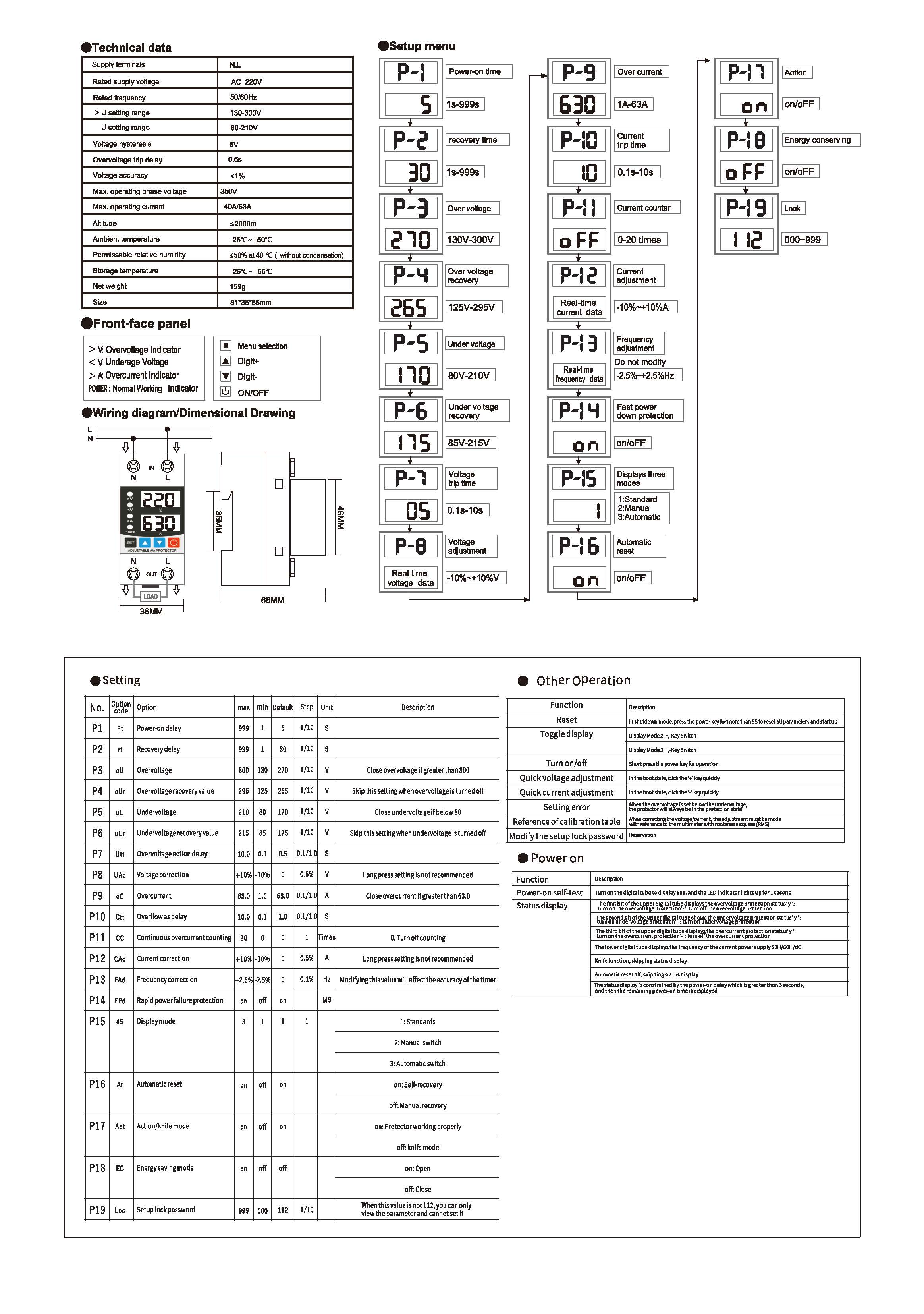 ดิจิตอลโวทล์เบรคเกอร์_63a สีดำ