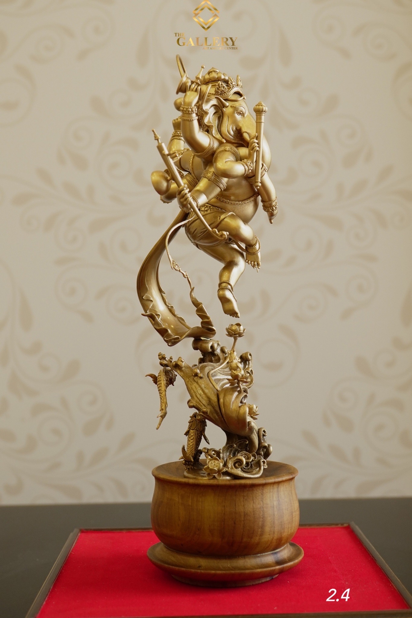 พระศรีนาฏยมหาคเณศ รุ่น กำเนิดอาริยธรรมศิลป์ รายการที่ 2.4 เนื้อบรอนซ์ ขนาดความสูง 26 เซนติเมตร ( รวมฐาน )