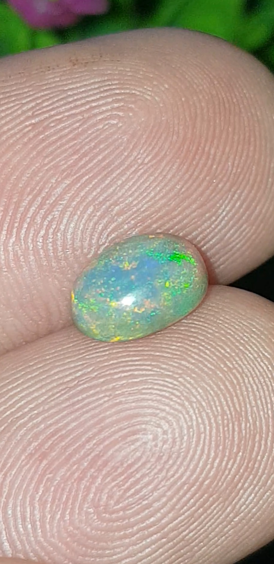 พลอย โอปอล Opal 1.24 กะรัต (Cts.) พลอยแท้ อัญมณีมงคลประจําวันเกิด เครื่องประดับพลอย