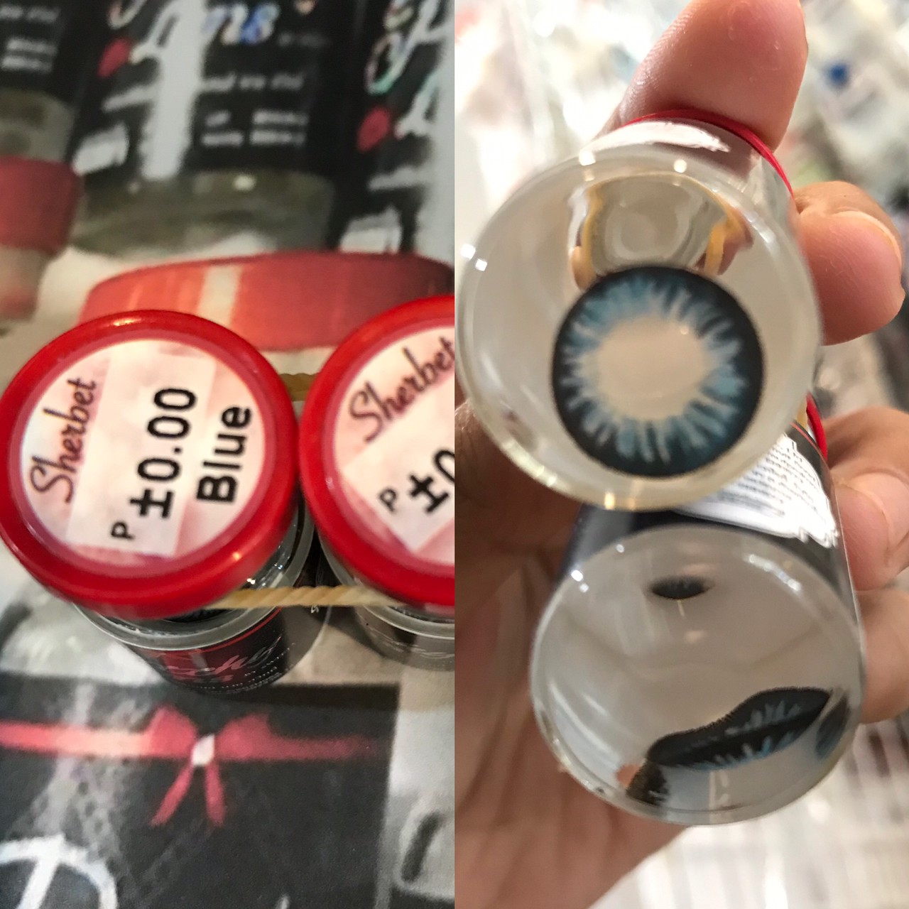 Pitchy lens สีฟ้า