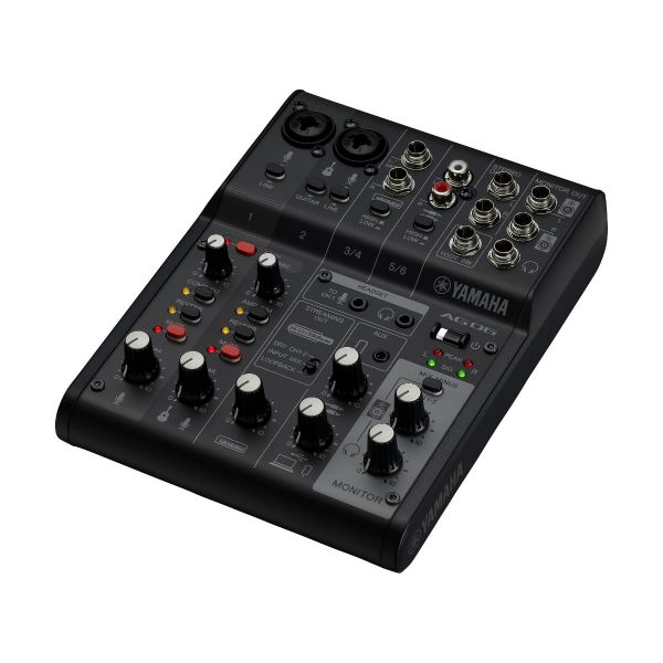 YAMAHA AG06MK2 มิกเซอร์ขนาดเล็ก มิกเซอร์ 6 Ch. มิกเซอร์พร้อมอินเตอร์เฟส พร้อมเป็น USB Audio Interface mini mixer (สีดำ)