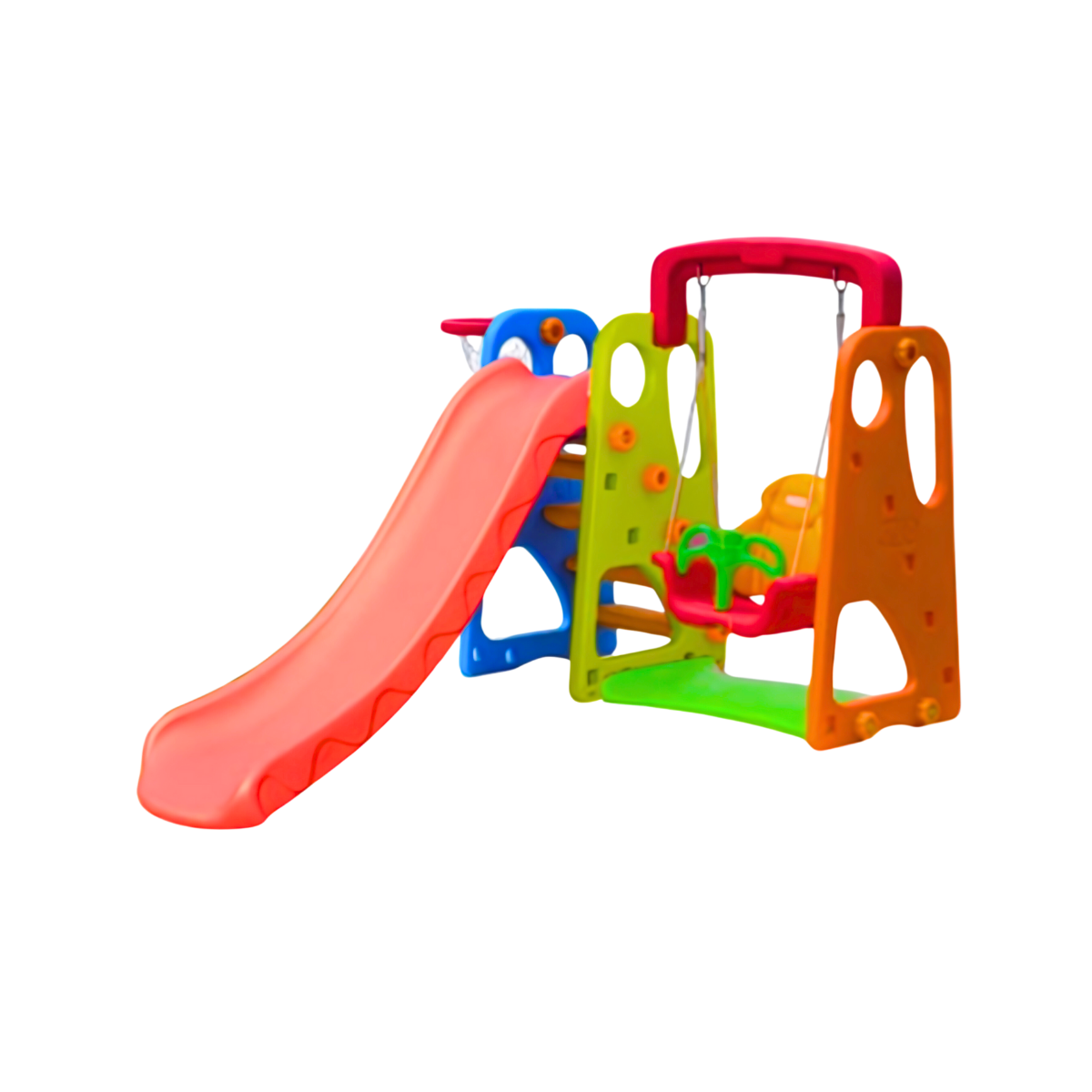 กระดานลื่น ชิงช้า ชุดชิงช้ากระดานลื่นสีรุ้ง Slide and Swing Colorful Swing Slide