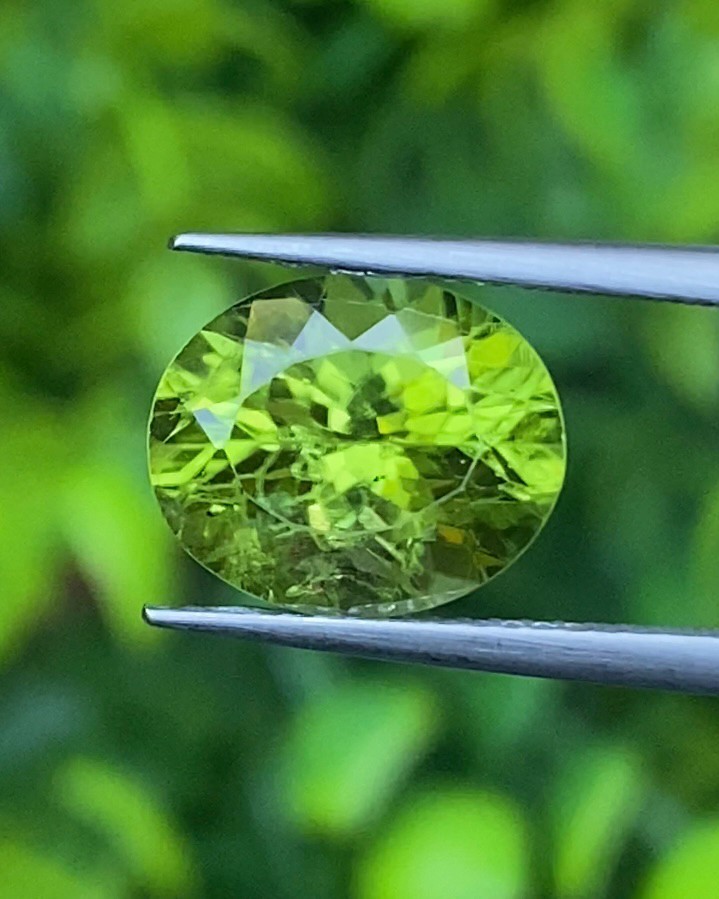 พลอย เพอริดอต Peridot 3.90 กะรัต (Cts.)