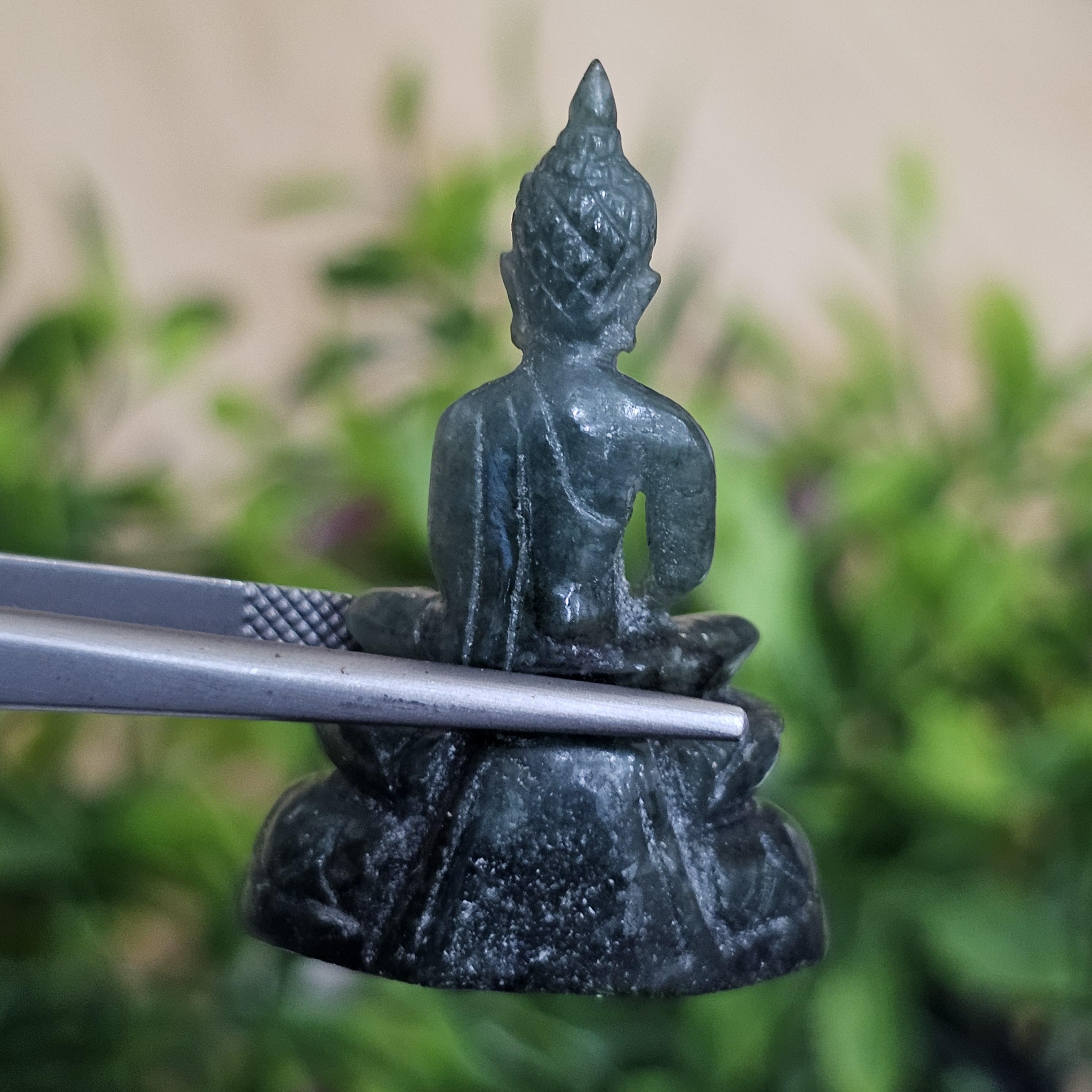 หยก แกะสลัก รูป พระ (Burmese jadeite) 44.89 กะรัต (cts.) หยก พม่า แท้