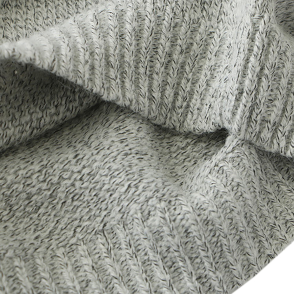 เสื้อไหมพรมกึ่งวูลผ้าหนานุ่ม ถักลายสิงโต (12053LM)