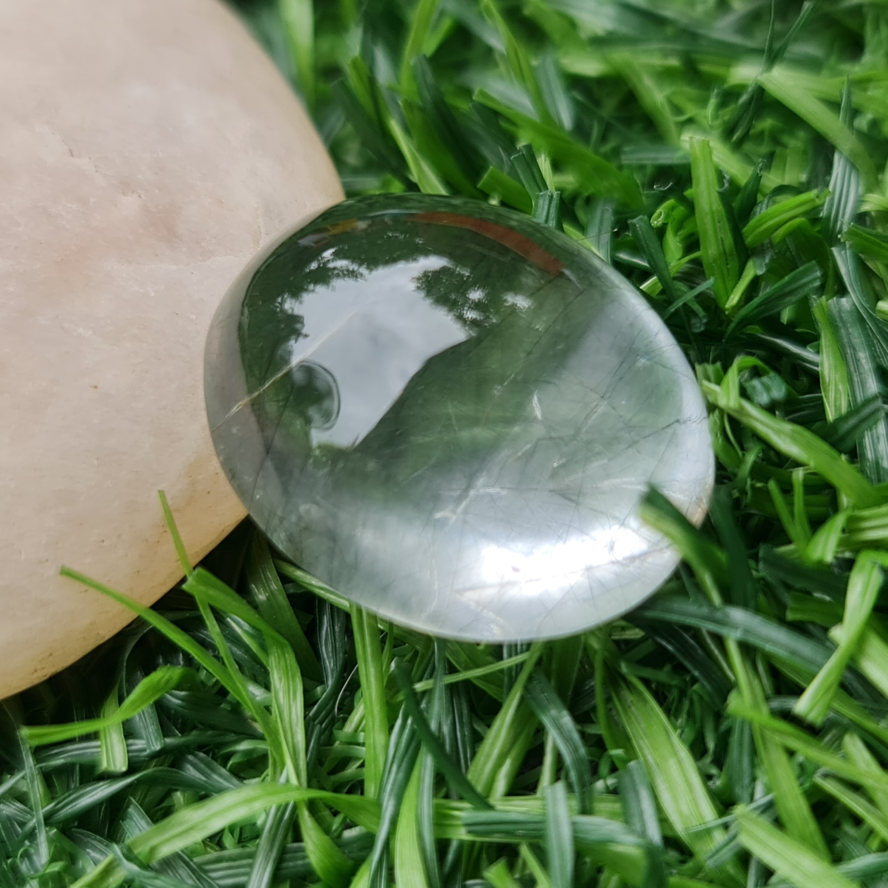 โป่งข่าม ควอตซ์ Rutilated Quartz 33.15 กะรัต Cts. พลอยแท้ อัญมณีมงคลประจําวันเกิด เครื่องประดับพลอย
