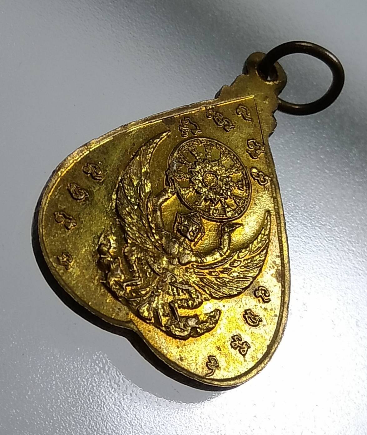 A1466 พระศรีอาริยเมตไตรโยพุทโธ หลังครุฑยกธรรมจักร วัดถ้ำประทุน จ.กาญจนบุรี