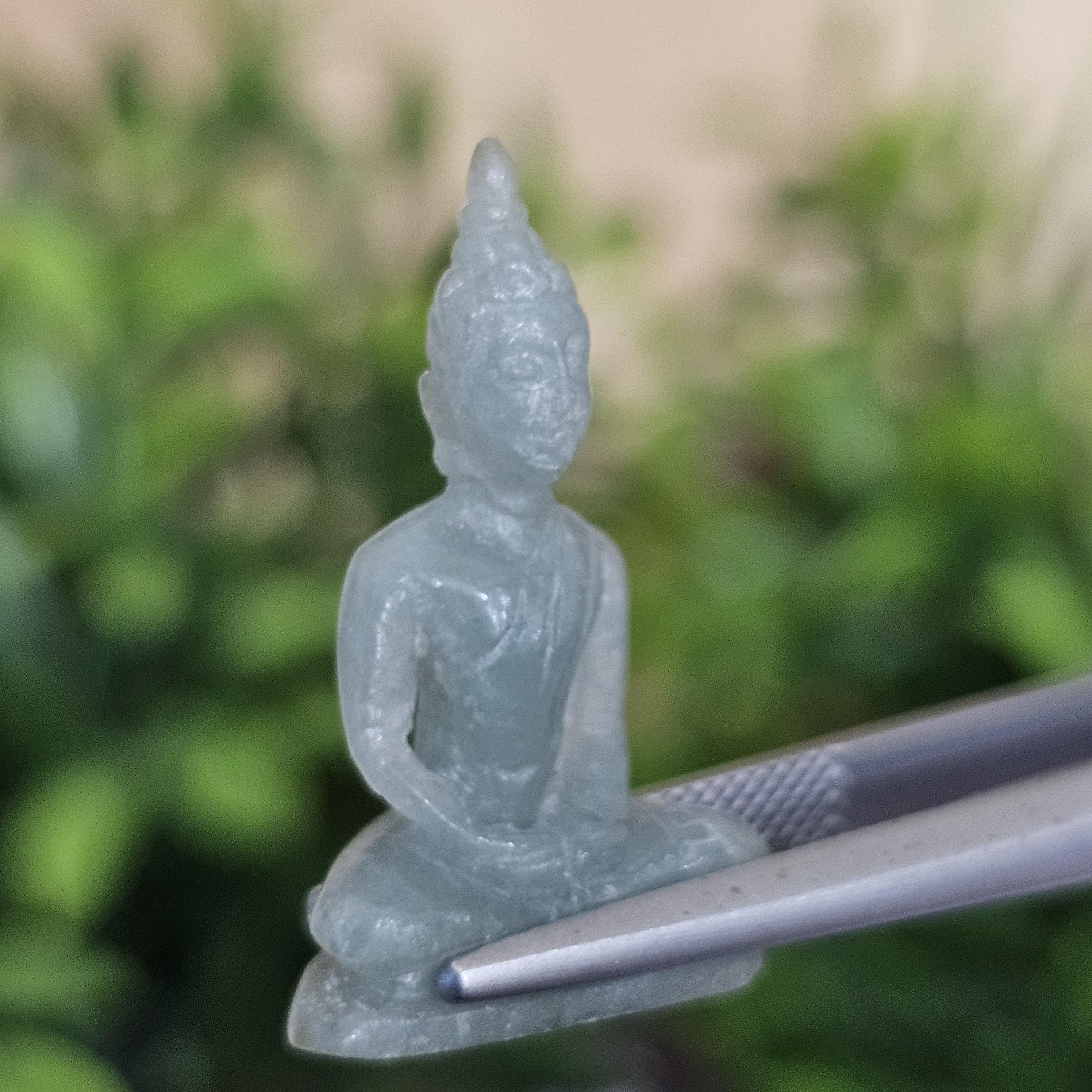 หยก แกะสลัก รูป พระ (Burmese jadeite) 11.33 กะรัต (cts.) หยก พม่า แท้