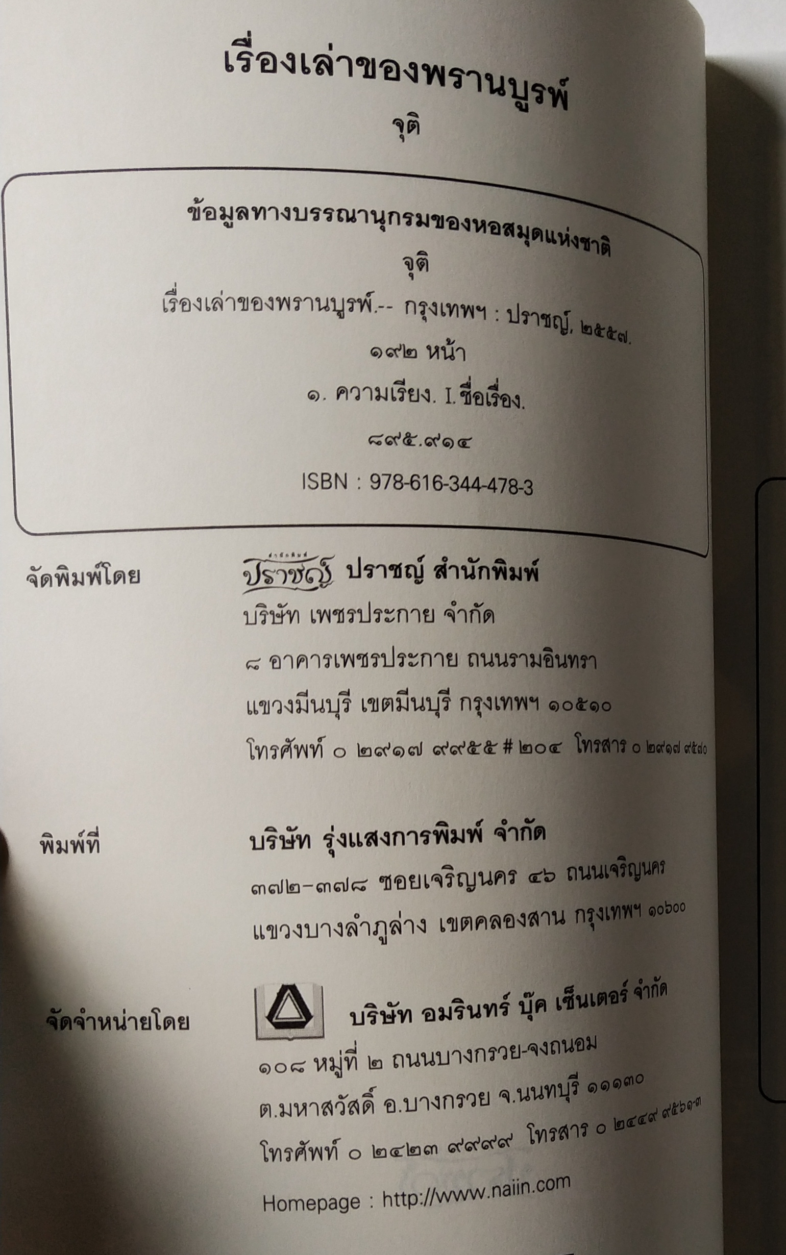 หนังสือเก่า เรื่องสั้น "เรื่องเล่าของ พรานบูรพ์" โดย จุติ อ่านเรื่องเล่าจากศิลปิน ผู้มีหลายมุมมอง ที่ถ่ายทอดผ่านตัวหนังสือ