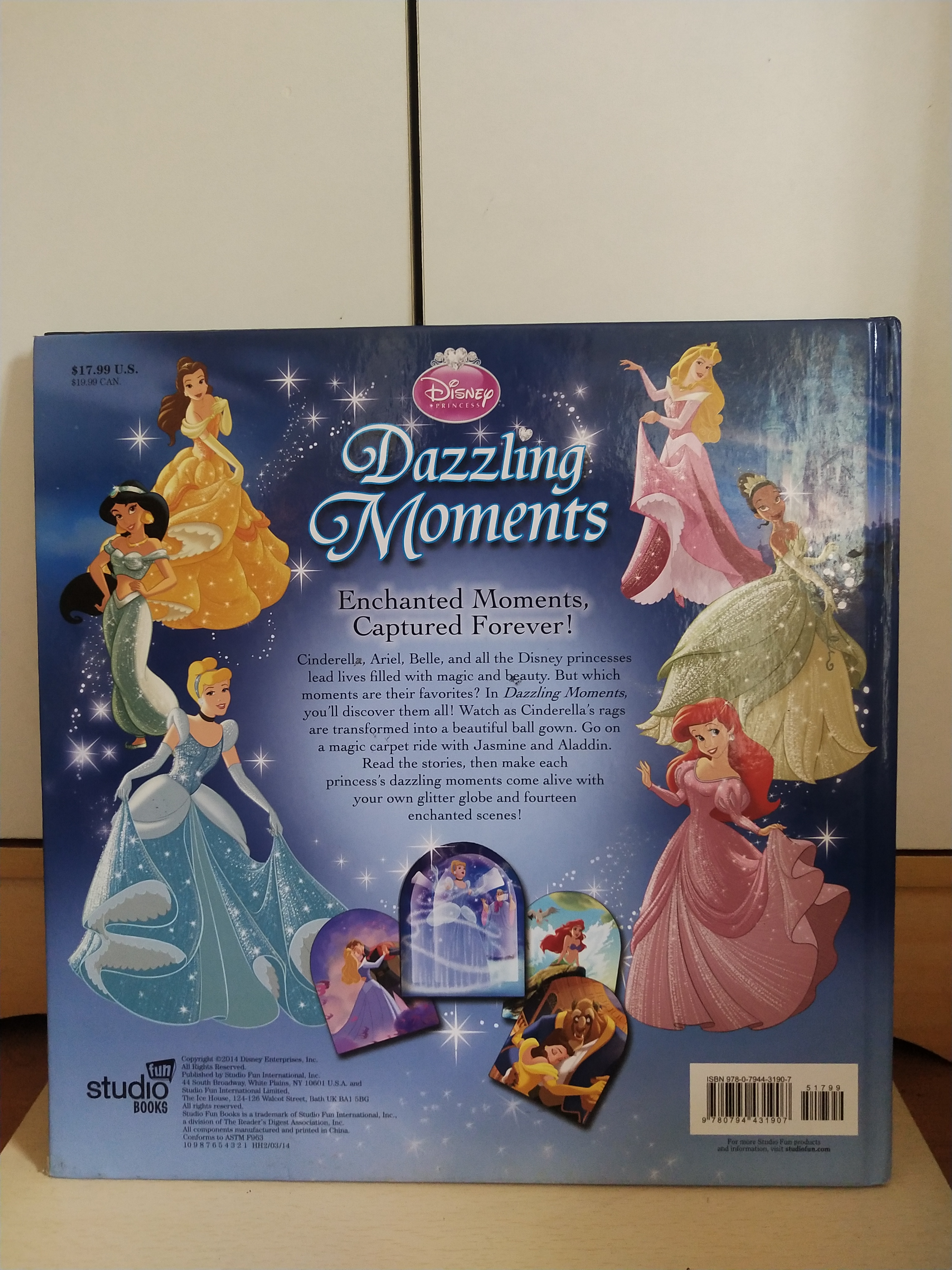 มือ2,ของมีตามภาพ,หนังสือนิทานภาษาอังกฤษ เจ้าหญิงดิสนีย์ Dazzling Moment