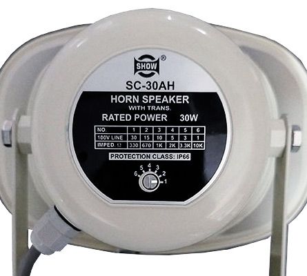 SHOW SC-30AH ลำโพงฮอร์น 30W ปากลำโพงฮอร์น 8 x 12" Horn Speakers