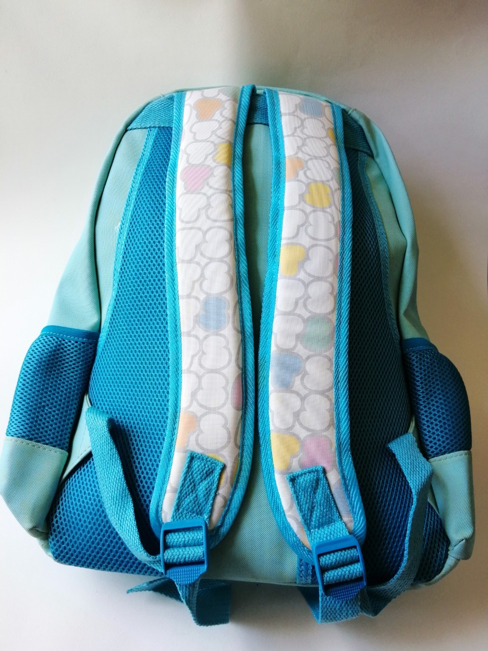 กระเป๋าเป้ pvc สีฟ้า พิมพ์ลาย ดิสนีย์ซูมๆ Tsum Tsum**ของใหม่ มีคราบบริเวณpvc สีฟ้า ตามภาพของแท้ มีป้าย ขนาด กว้าง 30สูง 40 ลึก 12 ซม.