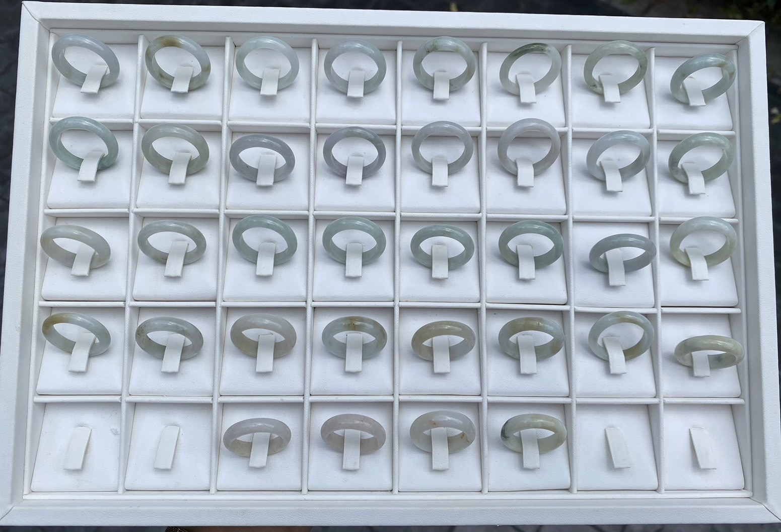 แหวนหยก (jadeite) Size 60 หยก พม่า แท้ (Myanmar Jade) Type A