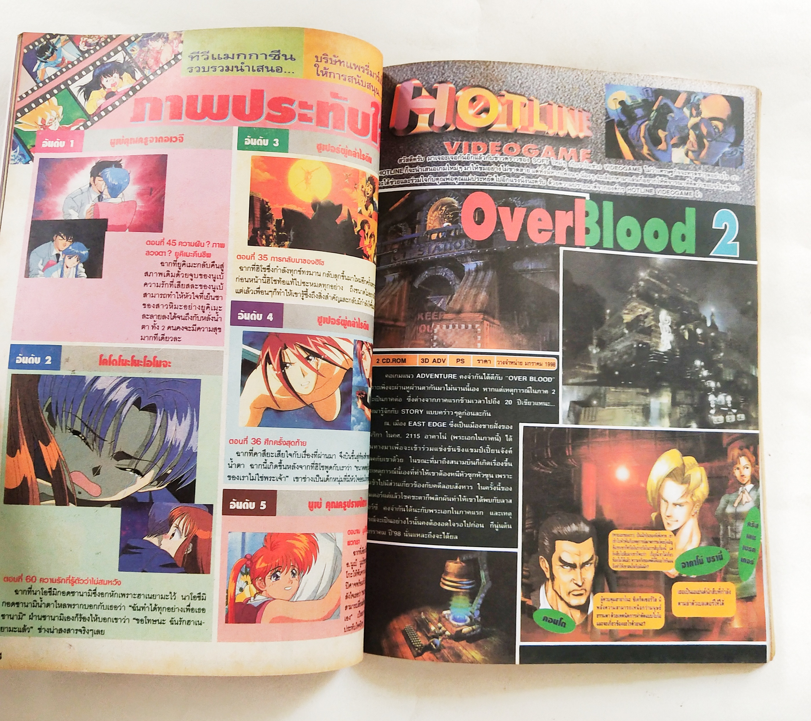 นิตยสารเก่า*** หนังสือมีตำหนิโปรดดูรูปภาพ ทีวีแมกกาซีน #72 ,Animation Magazine ในฉบับพบกับ: MACROSS 7 MAGIC KNIGHT RAYEARTH PET& MASCOT IRON LEAGUER " ซูเปอร์ไซย่า" ดรากอนบอล Dragonball GT