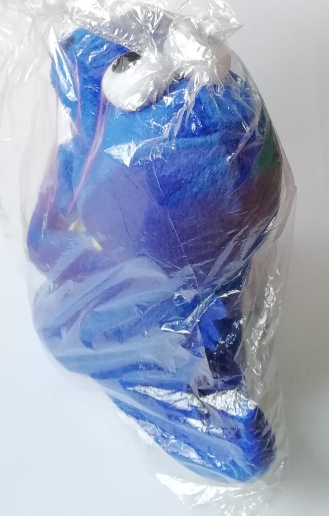 ไดโนเสาร์ตัวนุ่ม ของพรีเมี่ยมจากช๊อกโกแล๊ต Crispy, Stuffy Blue Dinosaur, the collectible toy from chocolate, brand Crispy