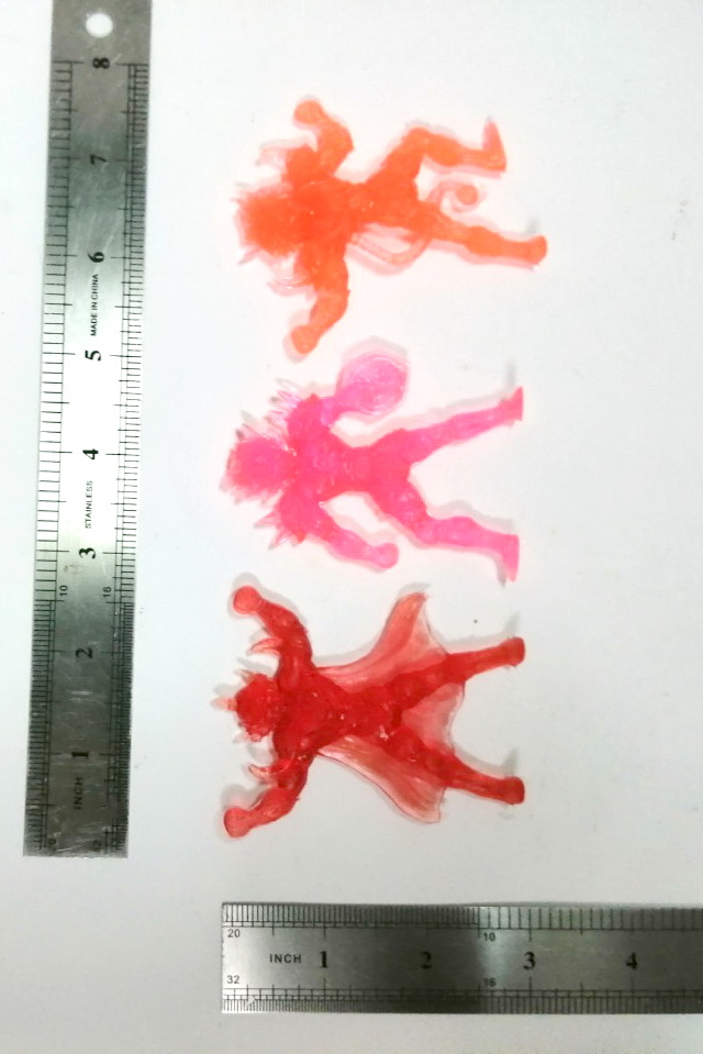 ตุ๊กตุ่นยาง เซนต์เซย่า เอเลียส มู(แดง)สกอร์เปี้ยน มิโร (ส้ม)ซิลเวอร์เซนต์ เพอซีอุส (ชมพู)