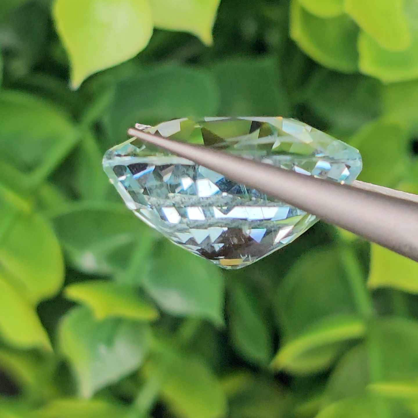 พลอย อความารีน Aquamarine 18.39 กะรัต (Cts.) พลอยแท้ อัญมณีมงคลประจําวันเกิด เครื่องประดับพลอย