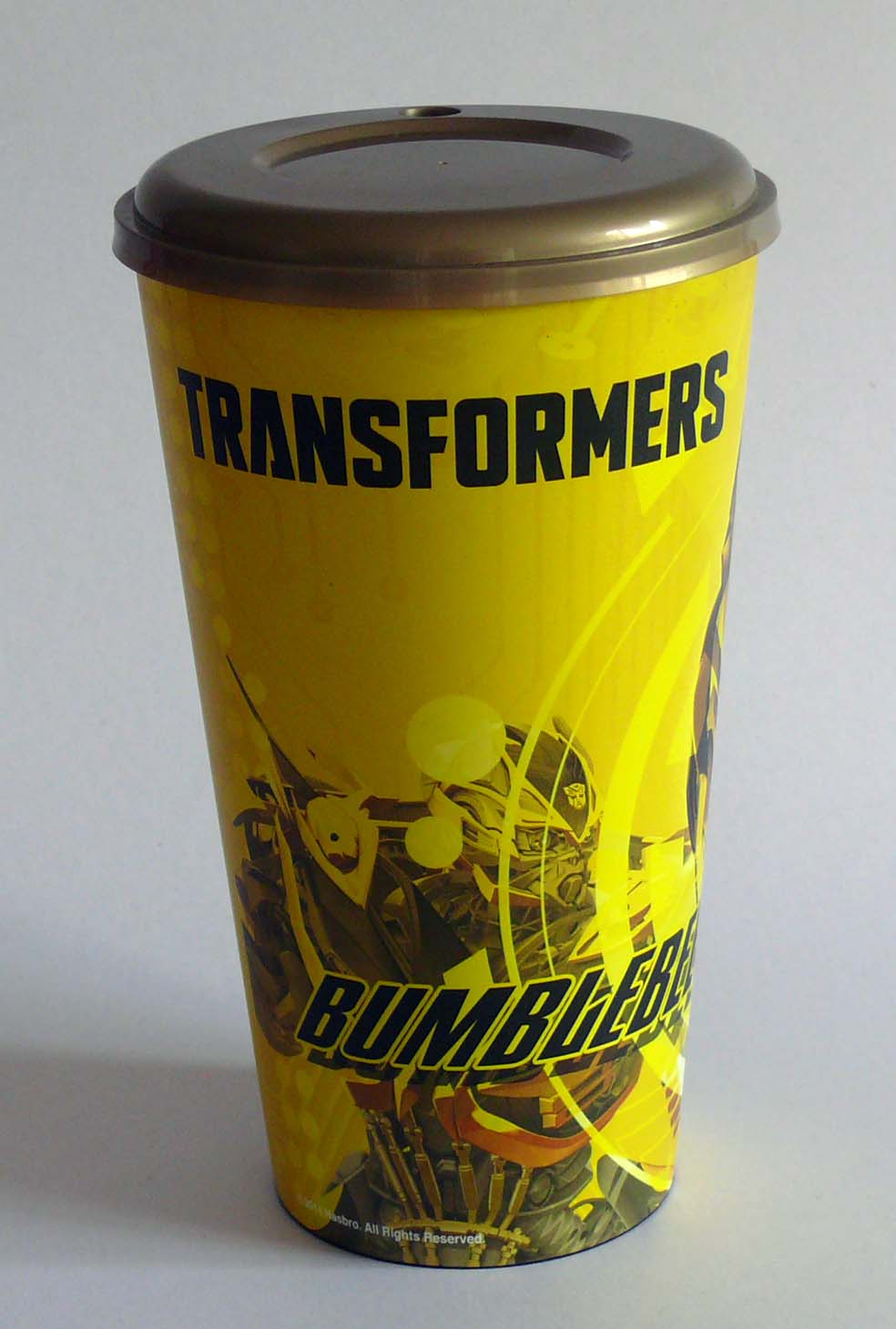 แก้วน้ำโรงหนัง "Bumblebee -บัมเบิ้ลบี" จากภาพยนต์ เรื่อง ทรานสฟอร์เมอร์, Movie Collection-Bubble B from "Transformer" ของสะสม ก้วน้ำโรงหนัง "Bubble B" จากภาพยนต์เรื่อง ทรานสฟอร์เมอร์ส