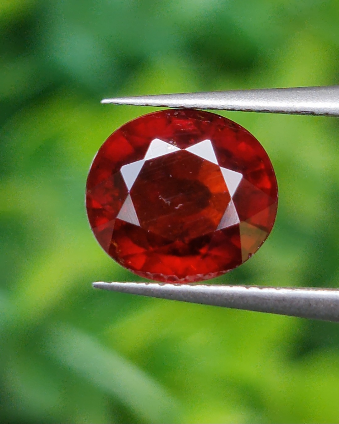 พลอย สเปสซาร์ไทต์ Spessartite Garnet 2.90 กะรัต Cts. พลอยแท้ อัญมณีมงคลประจําวันเกิด เครื่องประดับพลอย