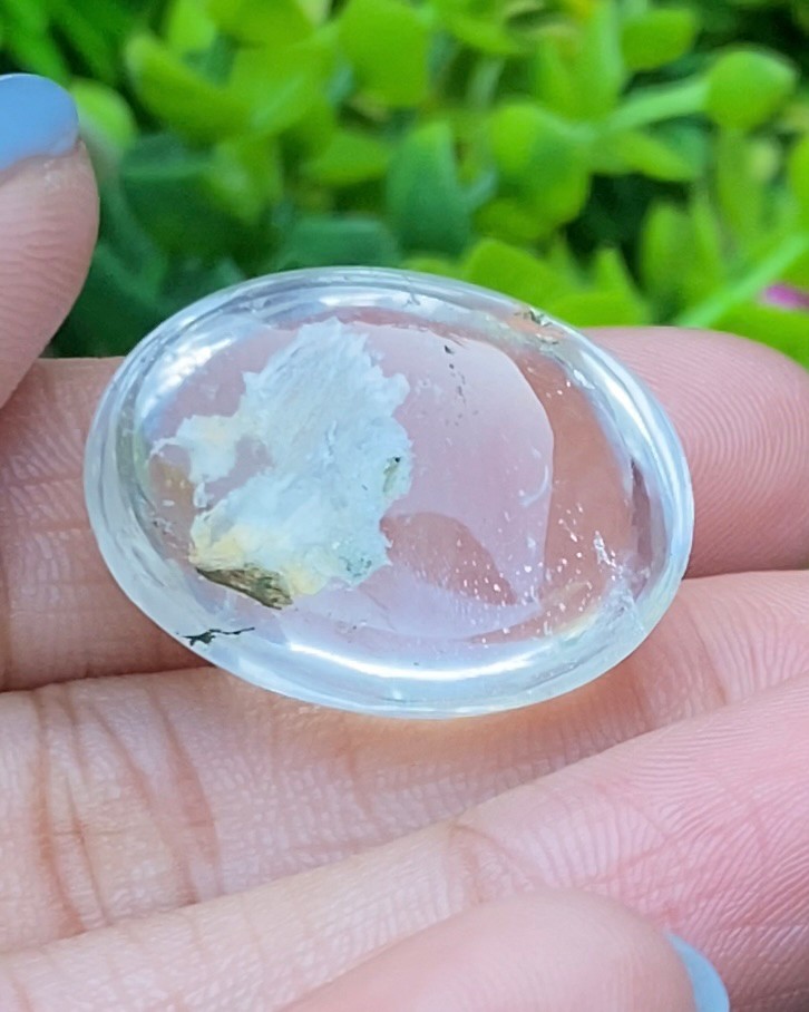 โป่งข่าม ควอตซ์ Rutilated Quartz 54.43 กะรัต Cts. พลอยแท้ อัญมณีมงคลประจําวันเกิด เครื่องประดับพลอย