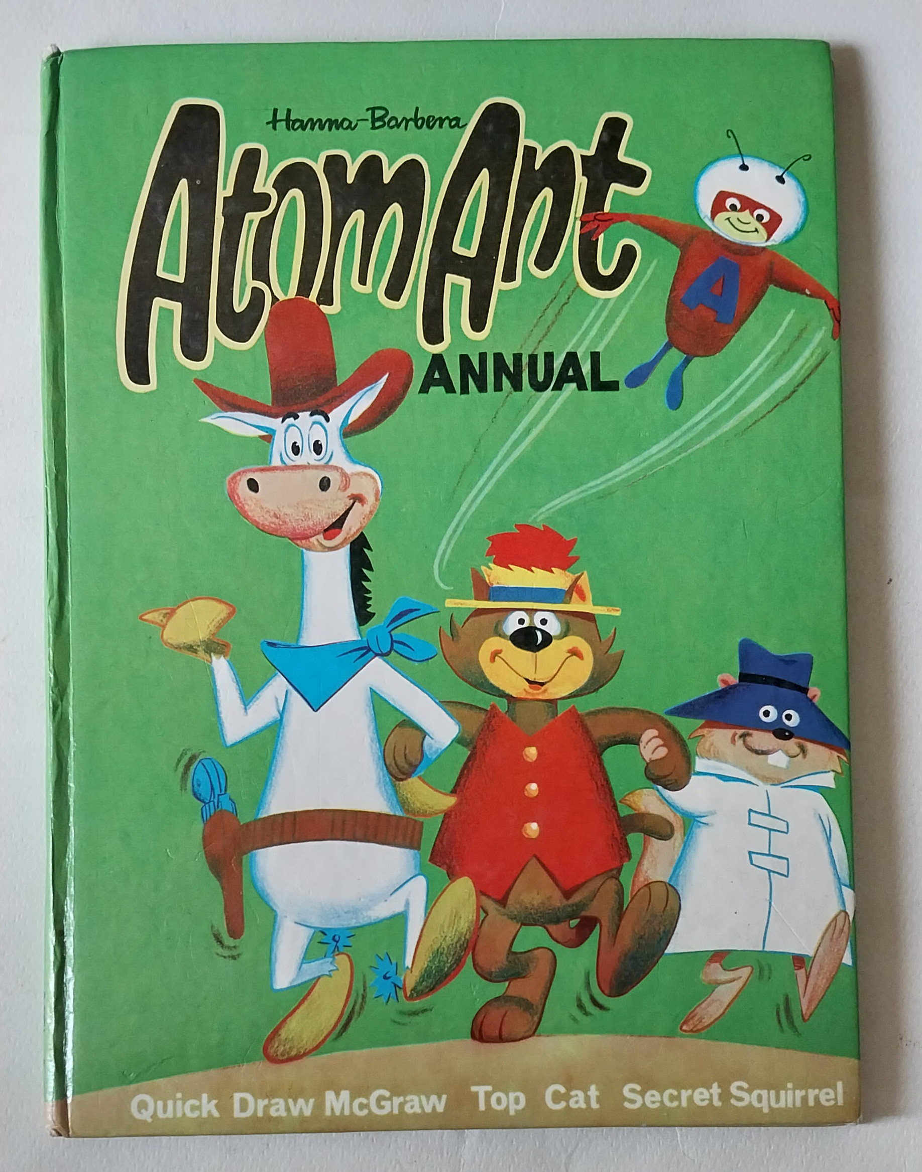 หนังสือภาพการ์ตูนฉบับภาษาอังกฤษจาก Hanna-Babara, Atom Ant annual , Quick Draw McGraw,Top Cat Secret Squirrel ปกแข็ง ภาพสีทั้งเล่ม