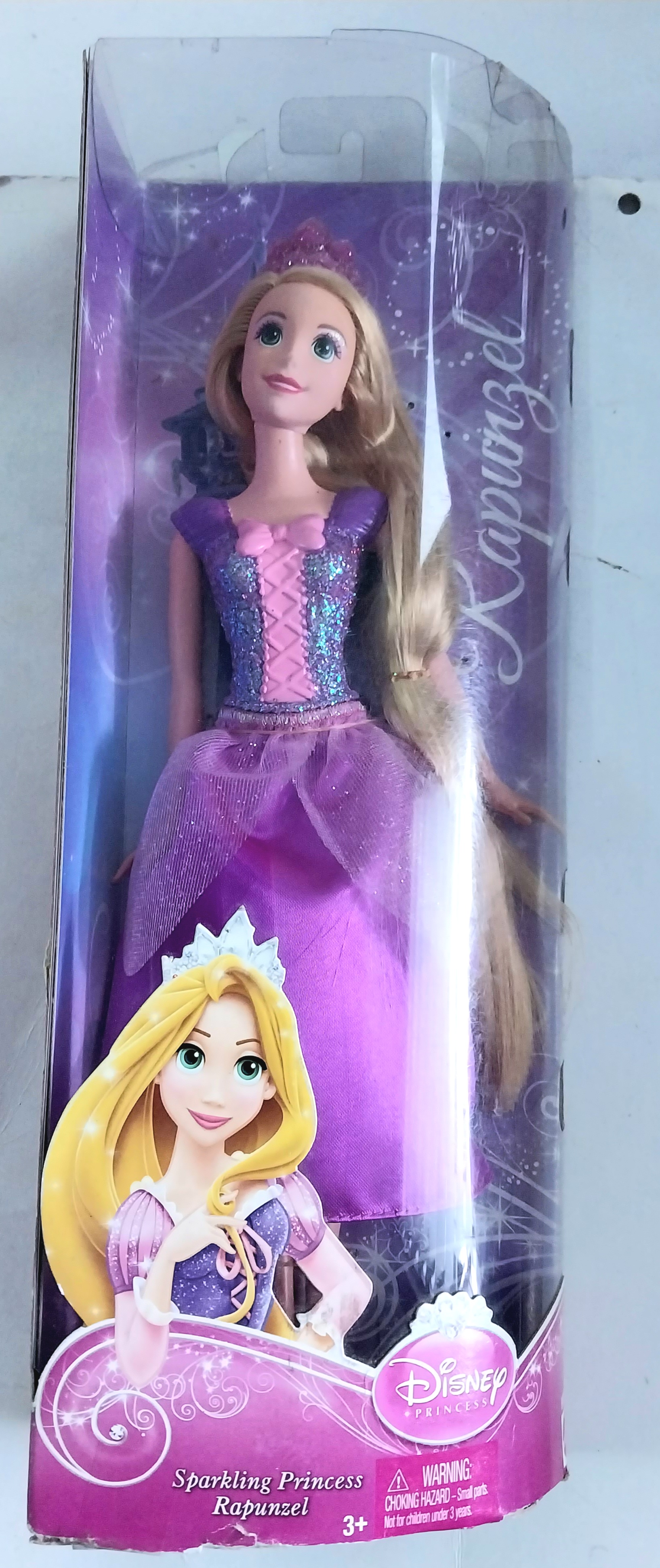 มือ1 ของสะสมงานเก่ากล่องมีตำหนิ โปรดดูทุกภาพ #เจ้าหญิงราพันเซล #ราปุนเซล #RapunzelMattel **กล่องมีตำหนิ.