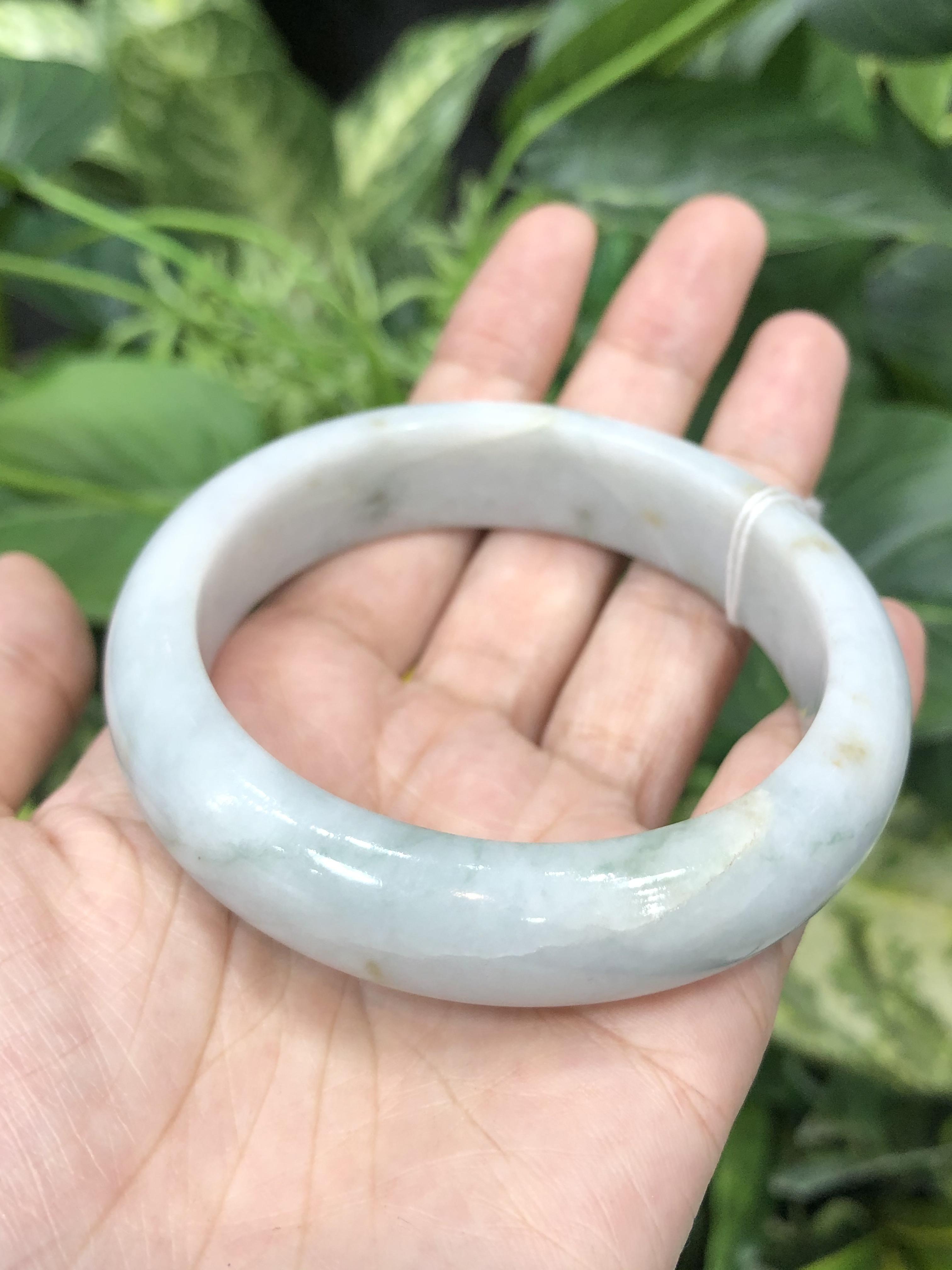 ๋J05C0039 หยก พม่า แท้ Jade กำไลหยก 54 มม. (Jade bracelet) พม่า (Myanmar)