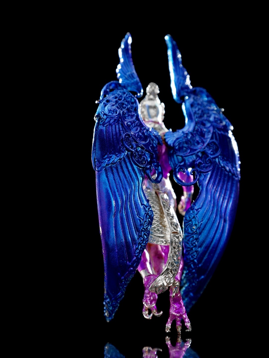 พญาครุฑปรเมศวร รายการพิเศษศูนย์จอง เนื้อบรอนซ์ชุบเงินลงยา