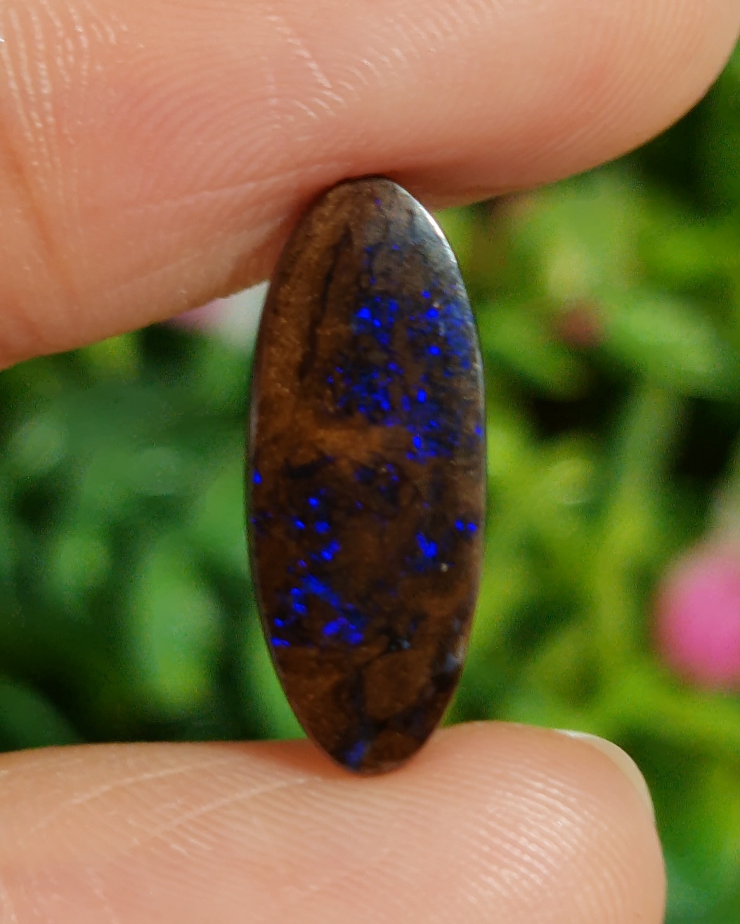 พลอย โบลเดอร์ โอปอล ออสเตรเลีย Australian Boulder Opal 6.60 กะรัต (Cts.) พลอยแท้ อัญมณีมงคลประจําวันเกิด เครื่องประดับพลอย