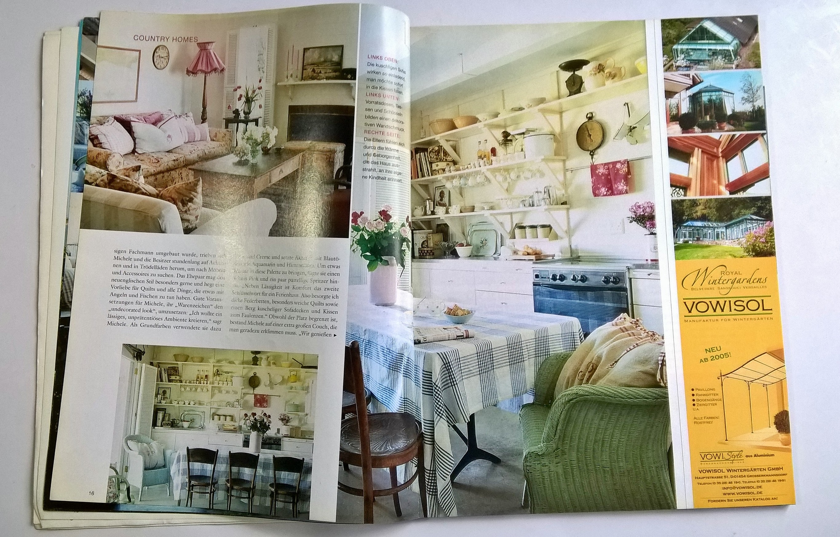 ขายนิตยสารเก่า บ้านและสวน HOMES&GARDEN SPECIAL, COUNTRY HOMES 3/2005 SEPTEMBER/OCTOBER/NOVEMBER,Inspiration,decoratin,interior,LAND,WOHNEN,GARTEN,CORNWALL,VERY BRITISH COTTAGE, LANDHAUSER