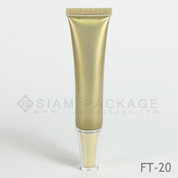 หลอดโฟมสีทอง หลอดครีม รหัส FT-20